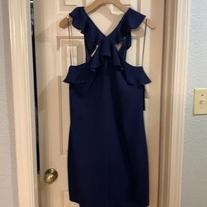 Blue cocktail dress